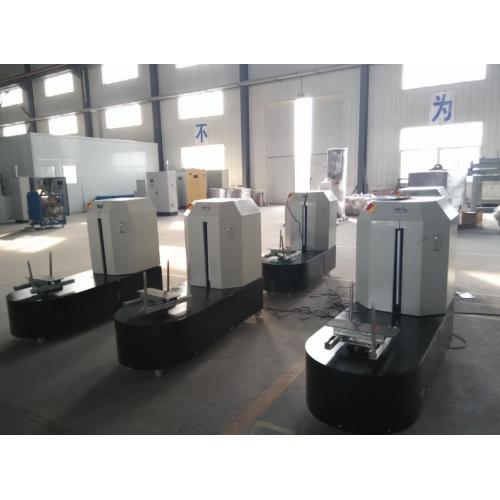 Semi-auto Stretch packing machine for Airport