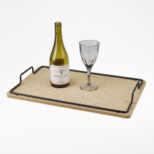 Household Rectangle Small Cork Tray Serving