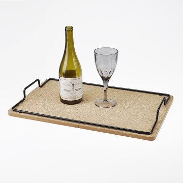 Household Rectangle Small Cork Tray Serving