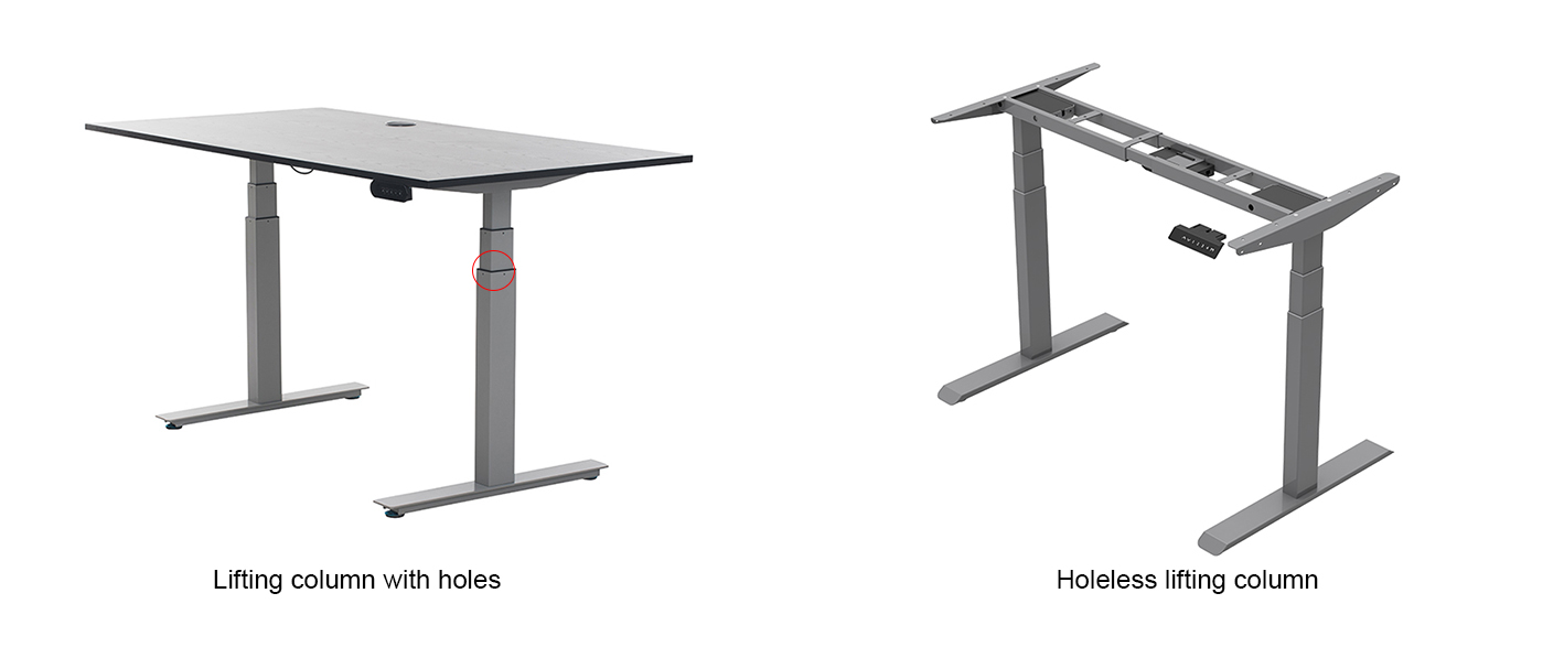 holeless standing desk