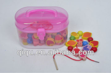 Box Packing Wooden String Beads Toys