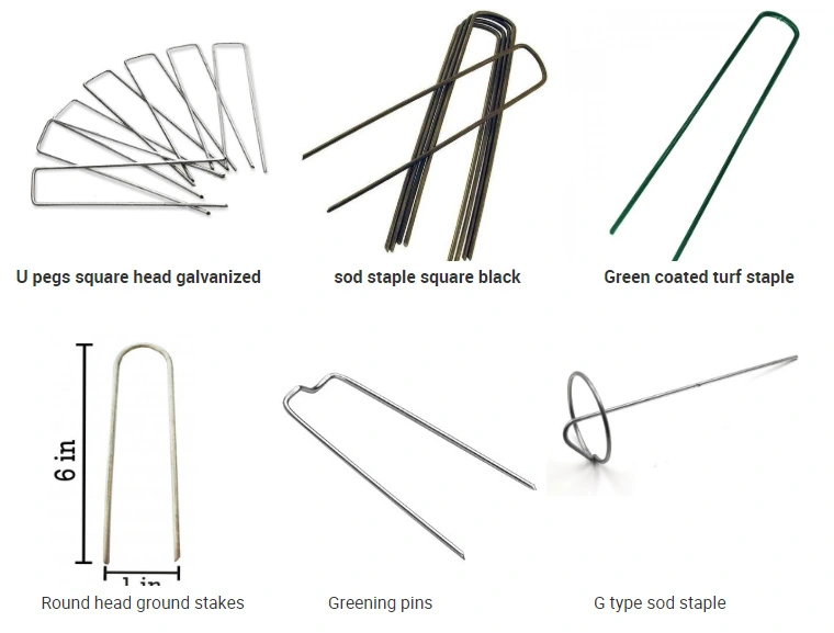 France Turf Nails Hot-Dipped Galvanized SOD Staples 6inch