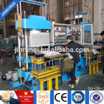 Vacuum rubber moulding hydraulic press heated compression moulding