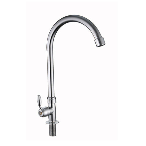 Bathroom durable wall mounted single handle zinc faucet