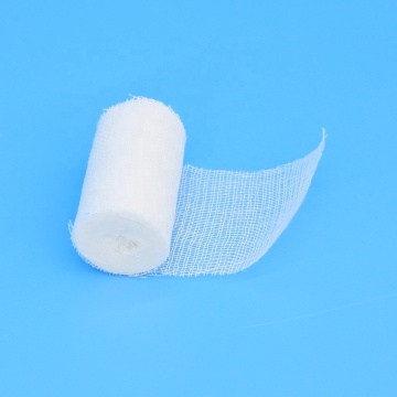 Compressed production wow gauze bandage with woven edges