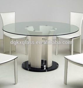 2016 round glass dining table /oval tempered glass top dining table top