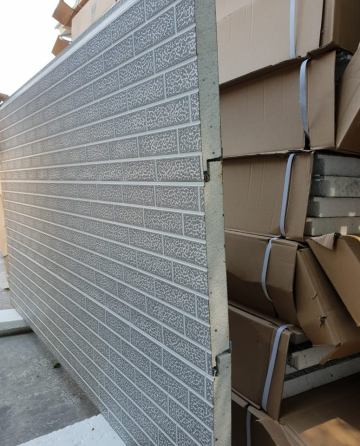 Metal insulation brick wall siding panels