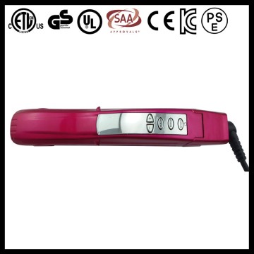 Digital LCD display 2 in 1 professional heated hair straightener hair roller