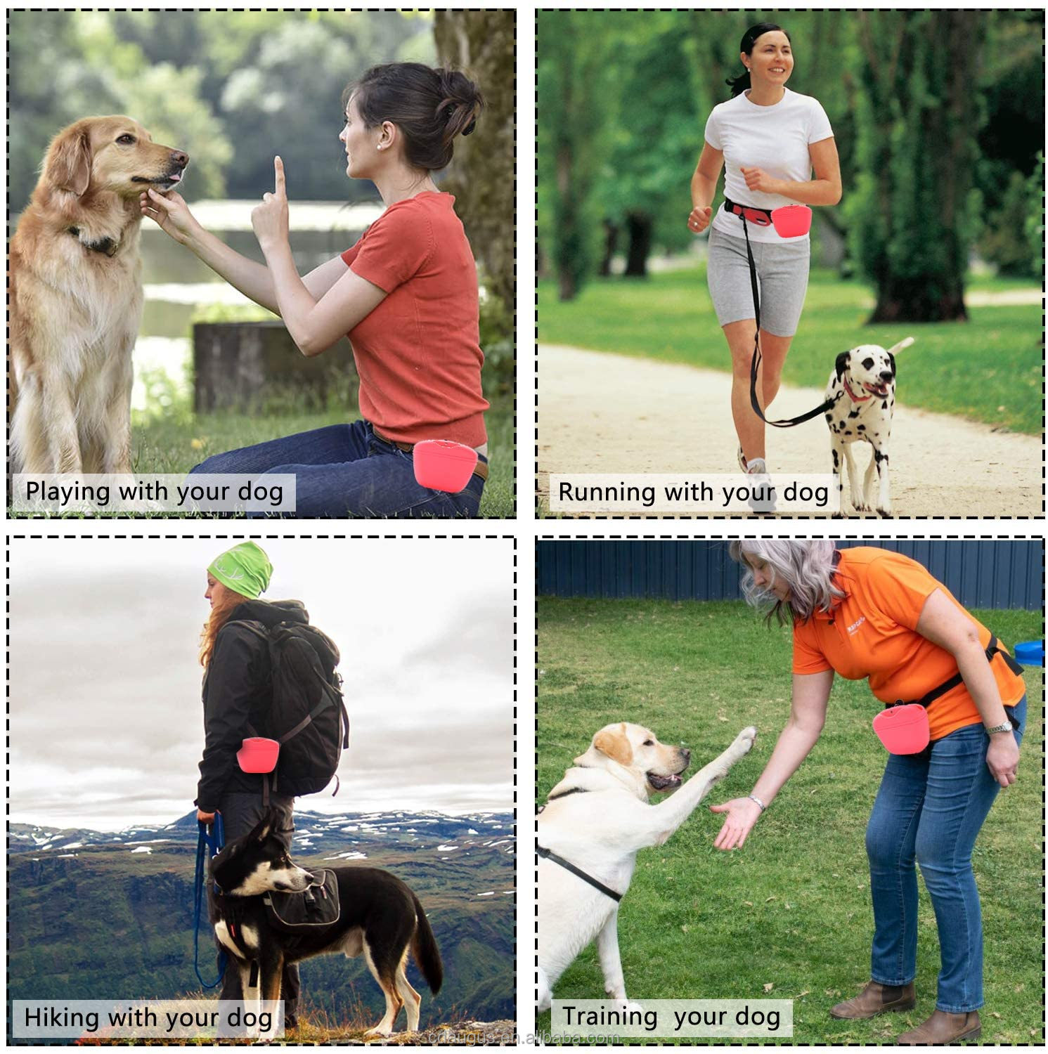 Outdoor Dog Treat Pouch Waist bags