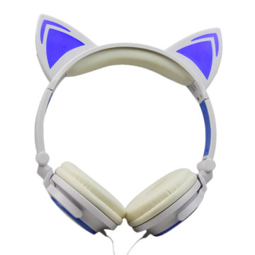 high quality cat ear portable headphone beautiful