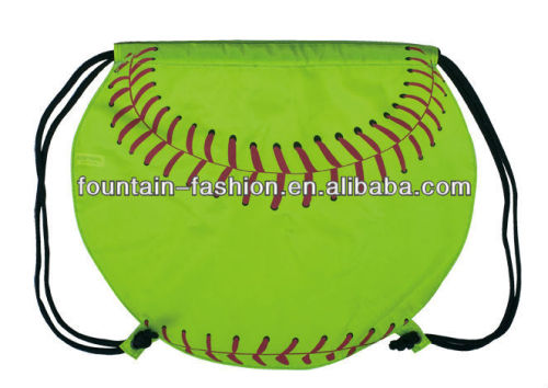 baseball style straw string backpack