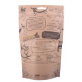 Flexibelt Kraft Paper Custom Printed Ziplock Barrier Pet Food Packaging Väskor