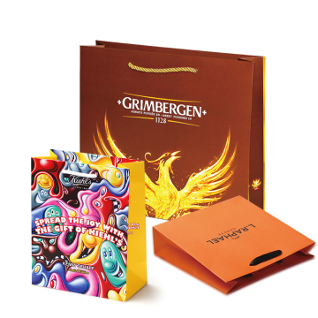 Customized Silver Laminated Shopping Paper Bag