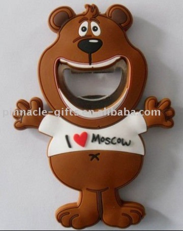 2011 hot cartoon bear bottle opener for promotion