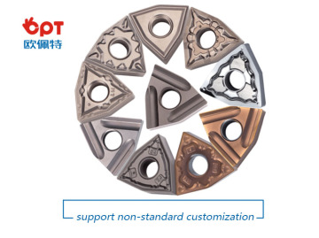 Cemented carbide corner radius turning inserts