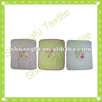 rubbit 100% cotton embroidered square baby bibs