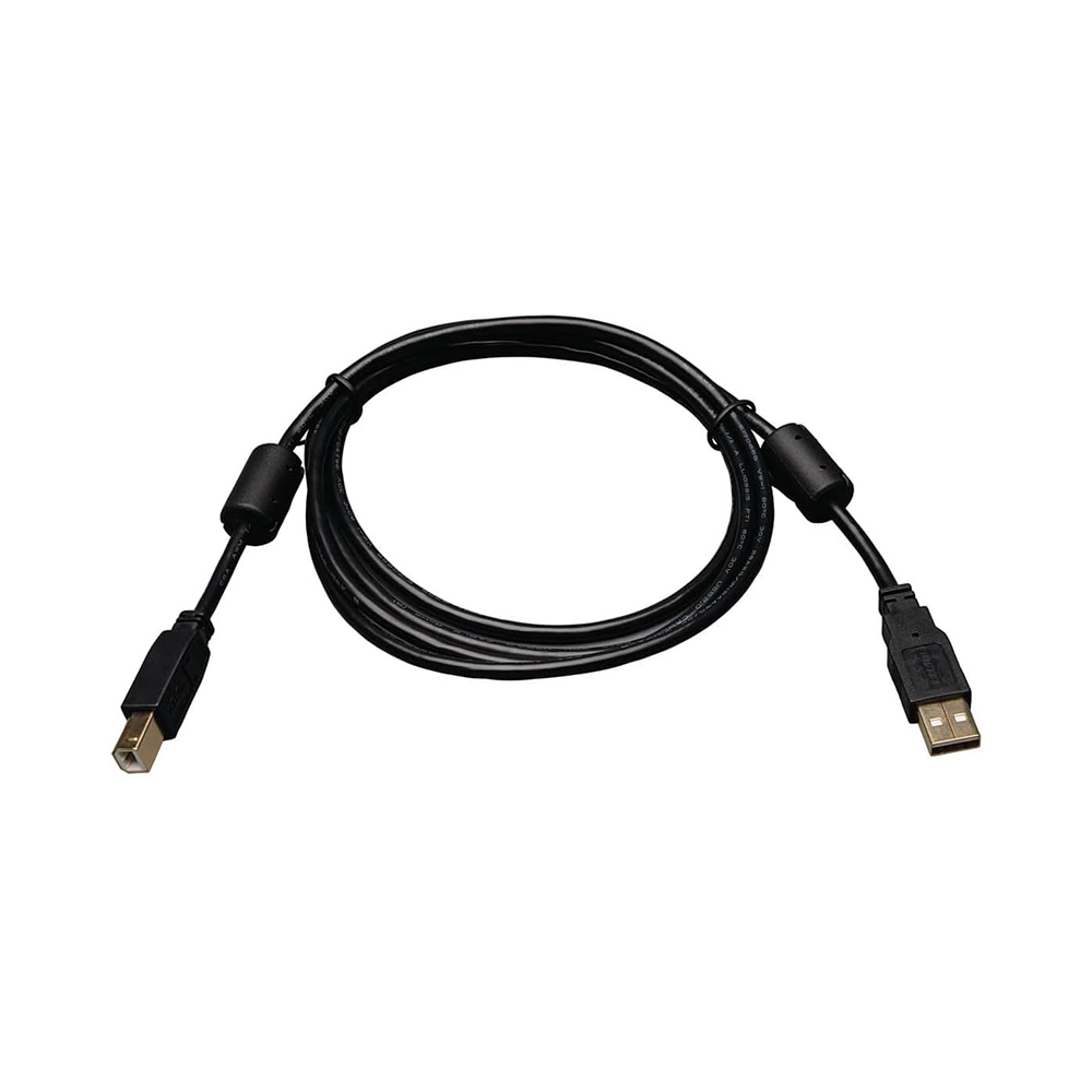 USB Printer Cable with USB 0 Type A Male Connector