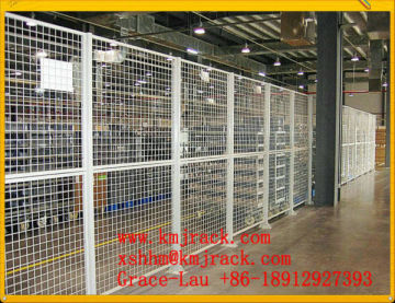 Wire mesh workshop partition