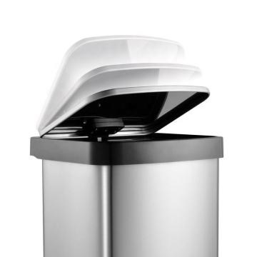 Foot Operation 410 Coating Stainless Steel Trash Can