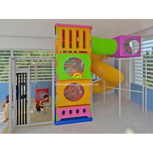 Children's Indoor Playground Tower With Tube For Sale