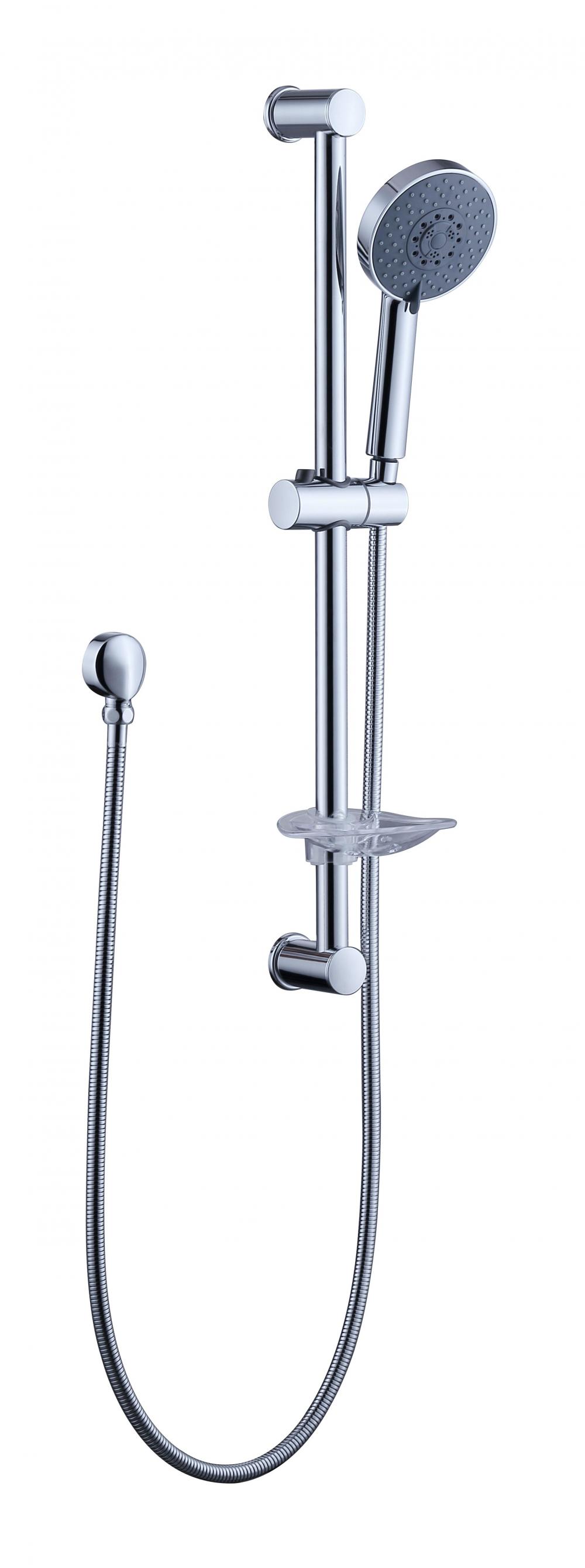 Wall Mount Adjustable Holder Set Chrome Finished