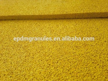 YELLOW EPDM RUBBER GRANULS FOR PLAYGROUNDS