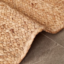 Water hyacinth natural fiber rug