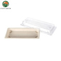 Disposable Biodegradable Food Container Bagasse Sushi Tray