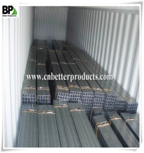 perforated square steel sign posts