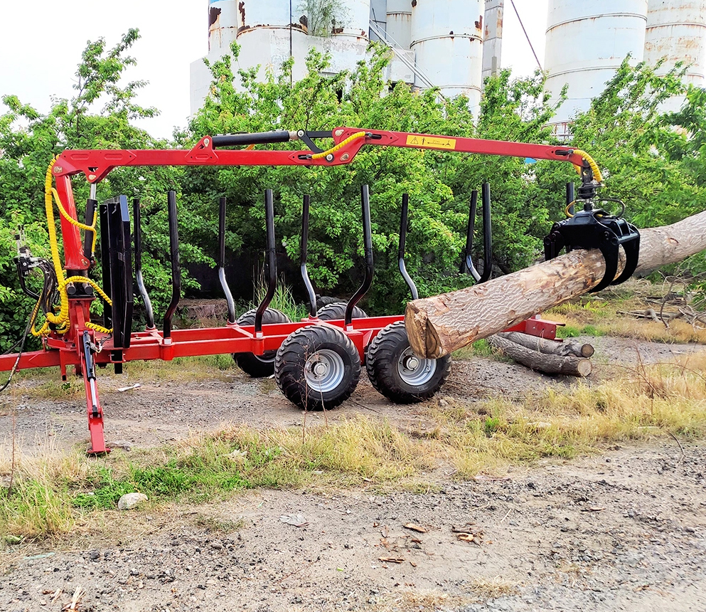 Branche Shredder Industrial Wood Log Grabber pour tracteur