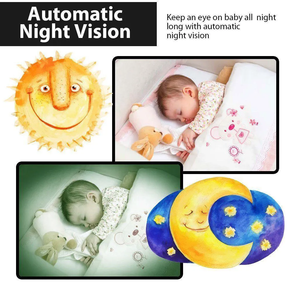 New Vb601 2.4G Wireless Baby Video Monitor Two-Way Talk Security