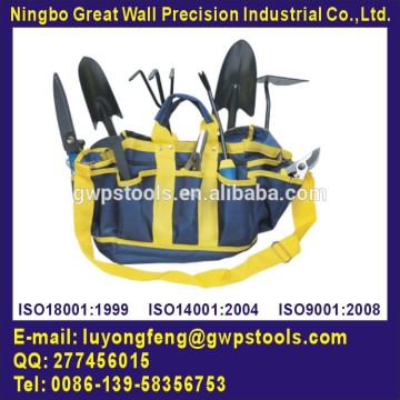 10pcs garden tool kit in canvas bag