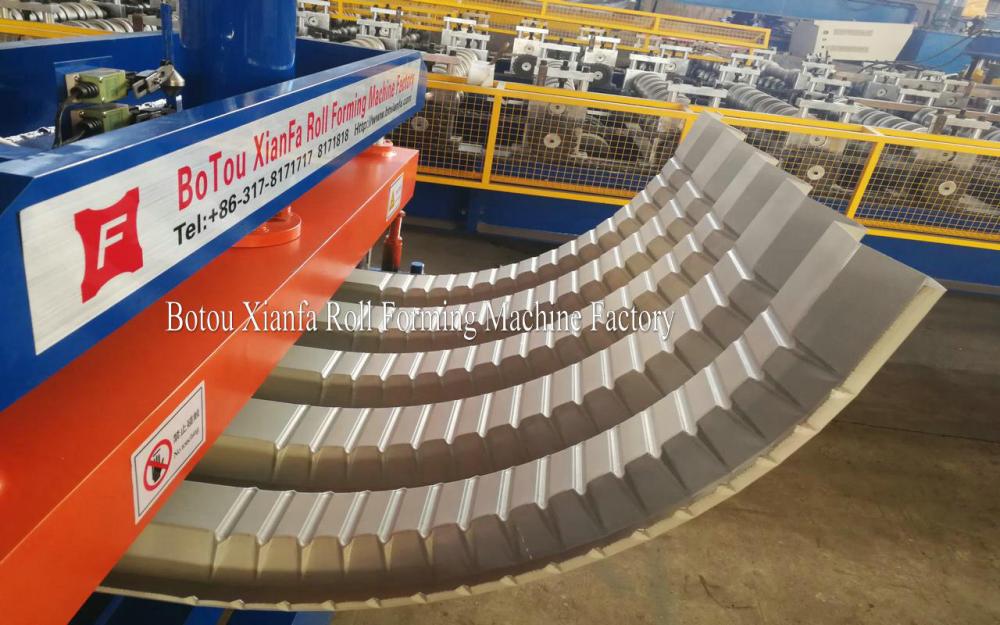 Galvanized Steel Trapezoid Sheet Arch Machine