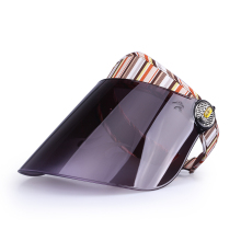 Black hard visor uv protection sun visor hat