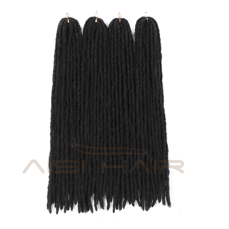 Aisi Hair Cheap Soft Goddess Faux Locs Crochet Dreadlocks Crochet Braids Hair Synthetic Braiding Hair Extension For Black Women