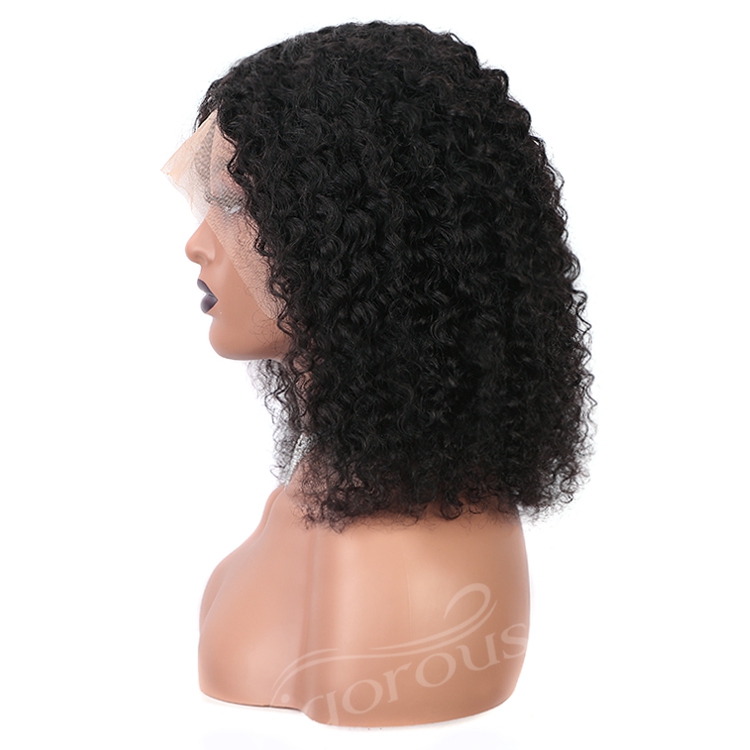 Vigorous vendors colored wet curls water wave 150% density brazilian styles 100% human hair glueless hd lace front wigs