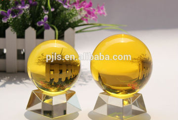 hot wholesale yellow christmas crystal ball crystal ball sefirot crystal