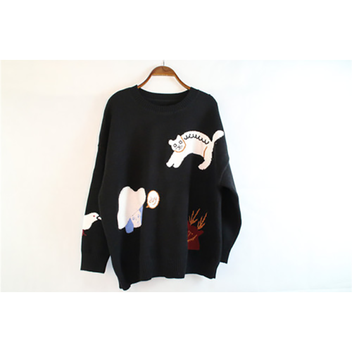 Pull en cachemire noir noire foncé