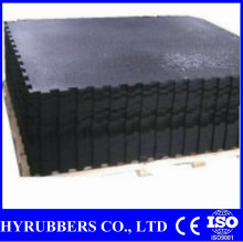 Interlock rubber powder stable mat