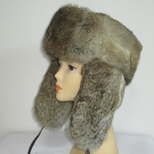 Fashional hare rabbit fur russian fur hat