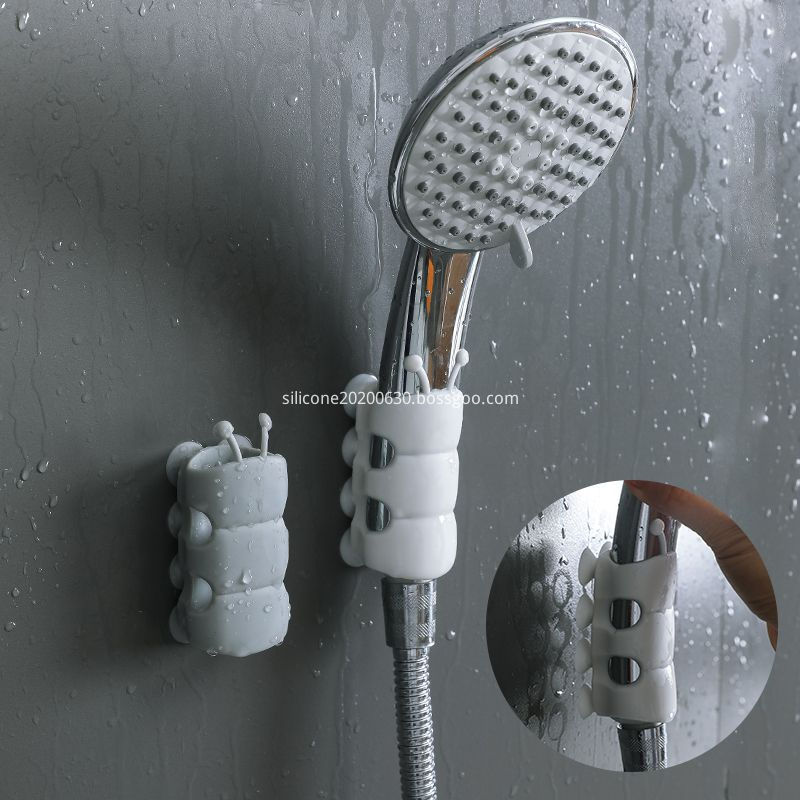 Armazenamento de ventosa de silicone para ducha Silicone suction cup shower storage