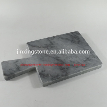 square marble cheese board with handle /marble cutting boards with handls
