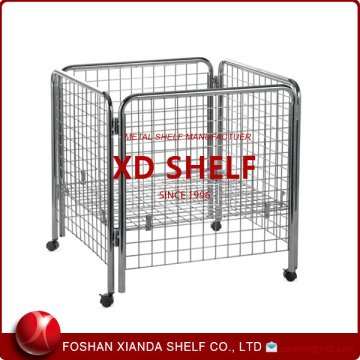 Metal foldable cage pallets