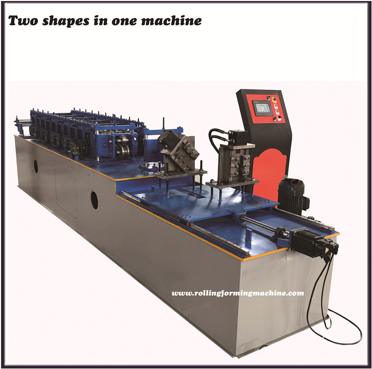 Omega hat roll forming machine