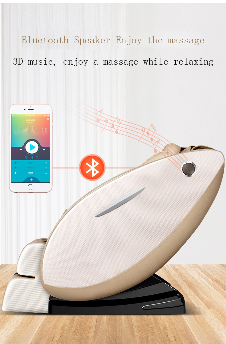 Hot Sale Luxury 3D Muti-Function Body Massager Chair with music