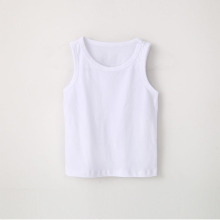 170gsm 100% Cotton Boys Summer Vest Sleeveless Tank Top