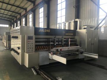 Full automatic high speed flexo printer slotter die cutter stacker machine