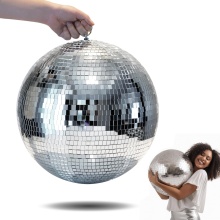 Silver Mirror Disco Ball Ornaments for Christmas Decorations