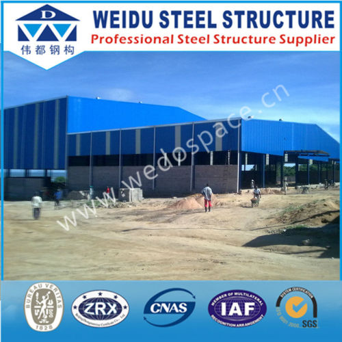 China Brand Steel Structure , Roofing Sheet Steel Structure