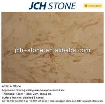 Marble look countertops Yellow artifical stone